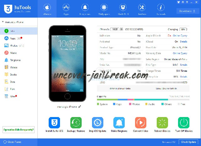unc0ver jailbreak 3utool guide