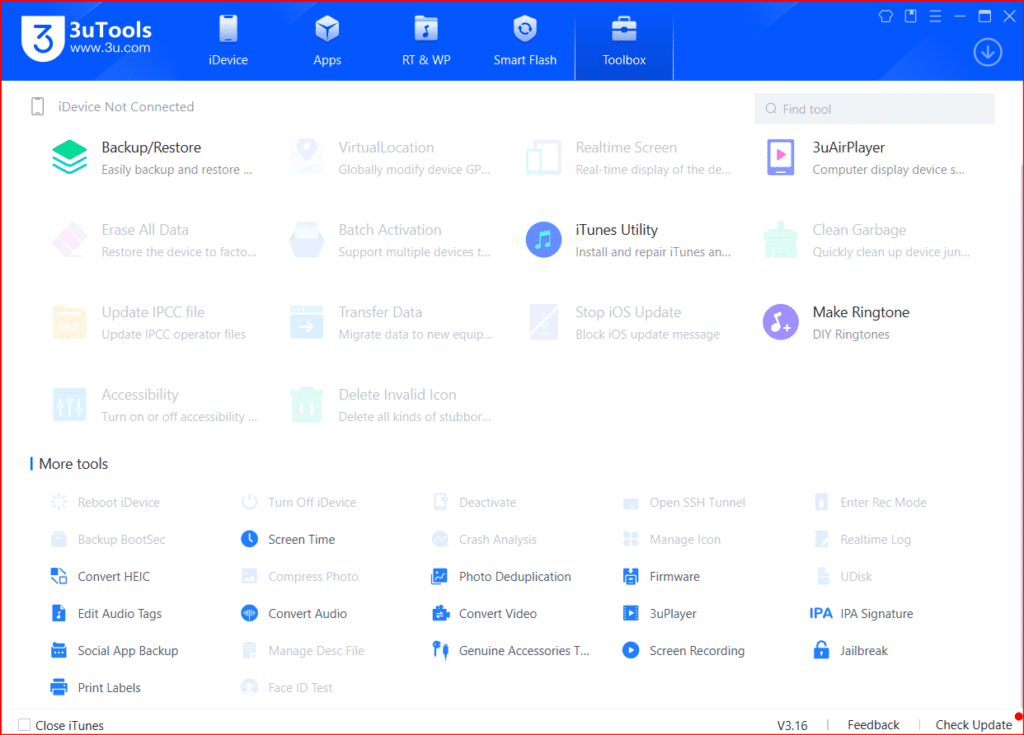 unc0ver update, download and install 3uTool